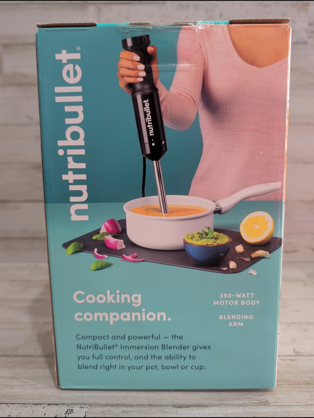 NEW - Nutribullet Immersion Blender 350W Black Stainless Steel Variable Speed - Picture 2 of 6